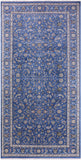 Blue Persian Nain Handmade Wool & Silk Rug - 9' 11" X 20' 4"