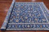Blue Persian Nain Hand Knotted Wool & Silk Rug - 6' 0" X 9' 2"