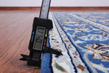 Blue Persian Nain Hand Knotted Wool & Silk Rug - 6' 0" X 9' 2"