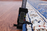Blue Persian Nain Hand-Knotted Wool & Silk Rug - 2' 7" X 19' 8"