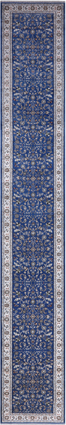 Persian Nain Hand Knotted Wool & Silk Rug - 2' 9" X 17' 10"