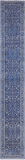 Blue Persian Nain Hand Knotted Wool & Silk Runner Rug - 2' 9" X 17' 11"