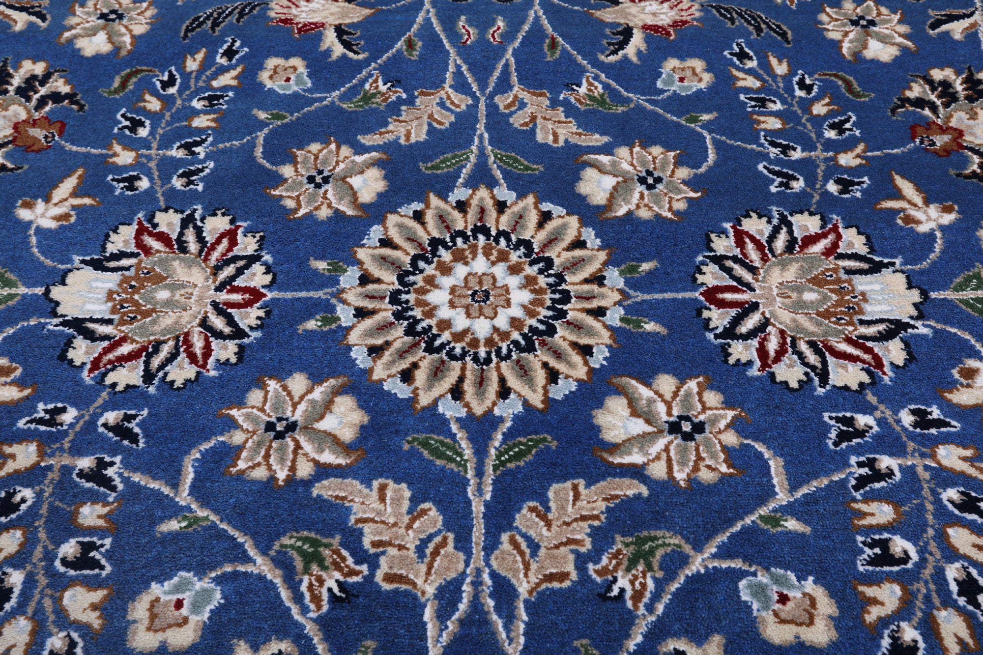 Persian Nain Hand-Knotted Wool & Silk Rug - 9' 11" X 14' 3"