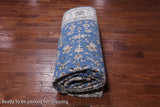 Blue Persian Nain Handmade Wool & Silk Rug - 8' 0" X 16' 5"