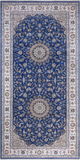 Blue Persian Nain Handmade Wool & Silk Rug - 8' 0" X 16' 5"