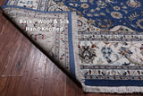 Blue Persian Nain Handmade Wool & Silk Rug - 8' 0" X 16' 5"