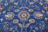 Square Persian Nain Hand-Knotted Wool & Silk Rug - 9' 0" X 9' 0"