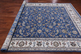 Blue Persian Nain Hand-Knotted Wool & Silk Rug - 7' 11" X 10' 0"