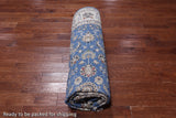 Blue Persian Nain Hand-Knotted Wool & Silk Rug - 7' 11" X 10' 0"