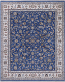 Blue Persian Nain Hand-Knotted Wool & Silk Rug - 7' 11" X 10' 0"
