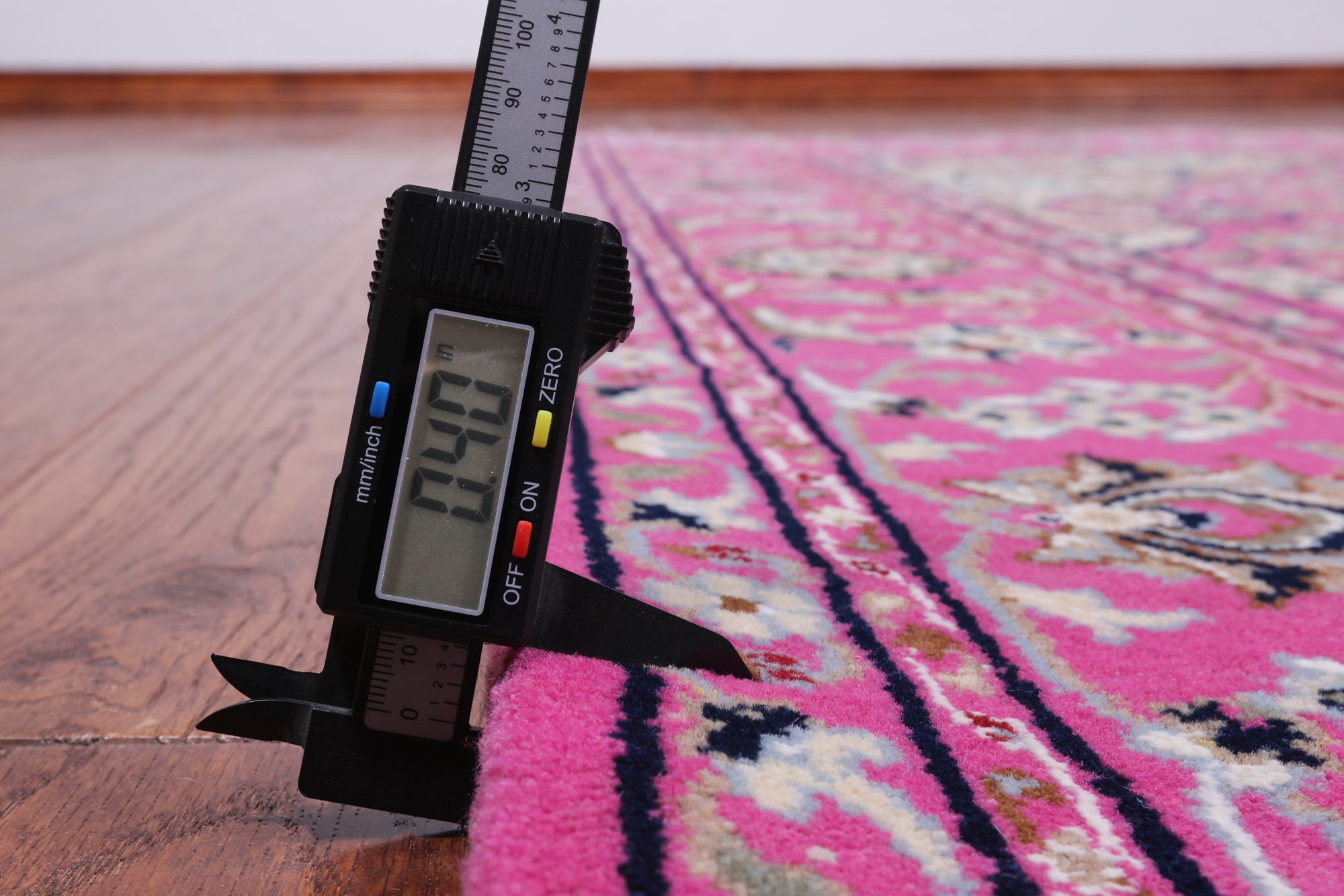 Pink Persian Nain Handmade Wool & Silk Rug - 5' 10" X 9' 2"