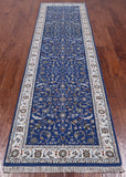 Persian Nain Hand Knotted Wool & Silk Rug - 2' 9" X 10' 2"