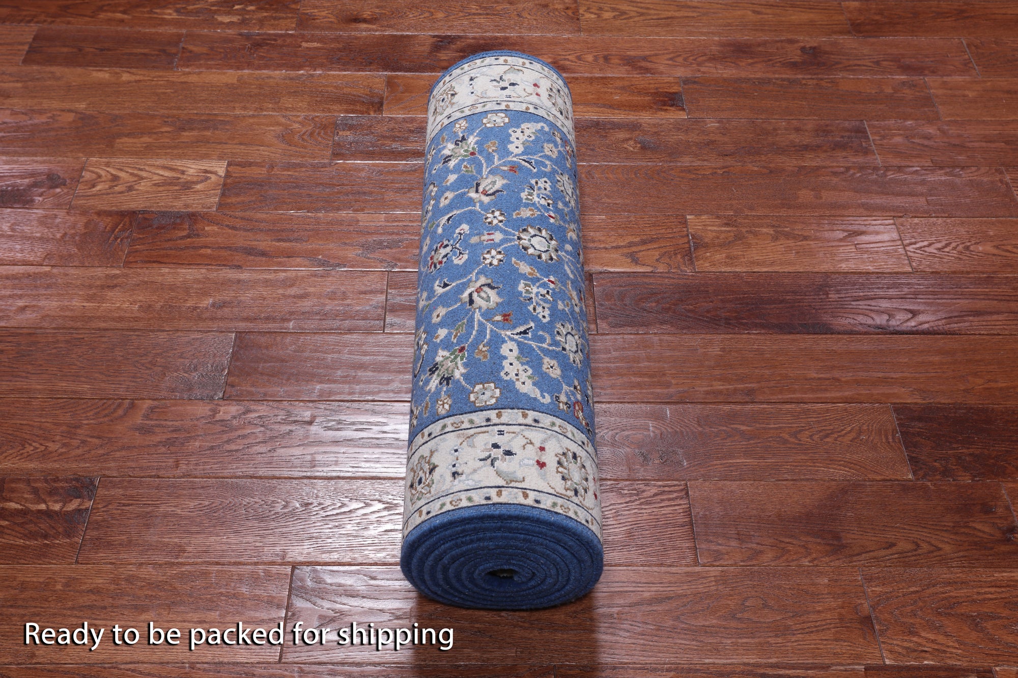 Persian Nain Hand Knotted Wool & Silk Rug - 2' 9" X 10' 2"