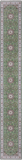 Green Persian Nain Handmade Wool & Silk Rug - 2' 8" X 20' 3"