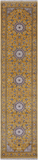 Gold Persian Nain Handmade Wool & Silk Runner Rug - 2' 8" X 11' 11"