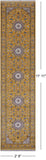 Gold Persian Nain Handmade Wool & Silk Runner Rug - 2' 8" X 11' 11"