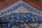 Blue Persian Nain Handmade Wool & Silk Rug - 9' 1" X 19' 8"