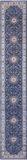 Blue Persian Nain Hand-Knotted Wool & Silk Runner Rug - 2' 8" X 16' 2"