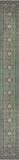Green Persian Nain Handmade Wool & Silk Rug - 2' 8" X 24' 4"