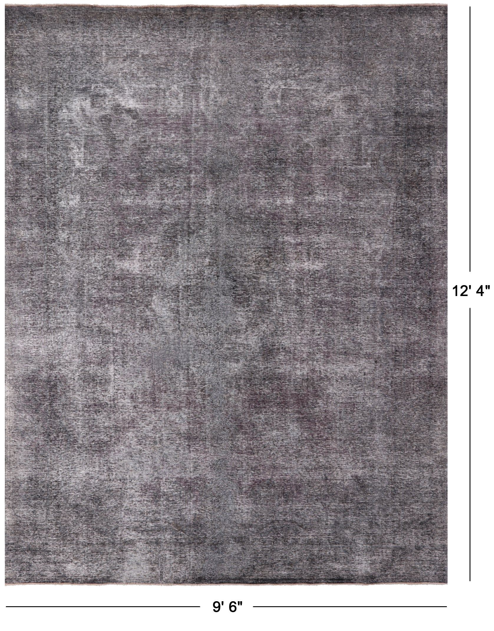 Persian Overdyed Hand Knotted Wool Area Rug - 9' 6" X 12' 4" - Golden Nile