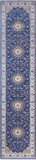 Blue Persian Nain Hand-Knotted Wool & Silk Runner Rug - 2' 8" X 11' 10"