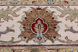 Green Persian Tabriz Handmade Wool Rug - 9' 1" X 12' 1"