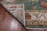 Green Persian Tabriz Handmade Wool Rug - 8' 0" X 10' 2"