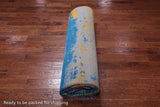 Abstract Modern Wool & Silk Handmade Rug - 9' 0" X 12' 1"