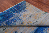 Abstract Modern Wool & Silk Handmade Rug - 9' 0" X 12' 1"