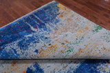 Abstract Modern Wool & Silk Hand Knotted Rug - 8' 10" X 12' 0"