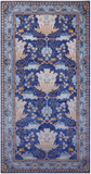 Blue Turkish Oushak Handmade Wool Rug - 9' 3" X 18' 1"