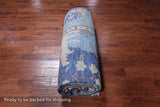 Blue Turkish Oushak Hand Knotted Wool Rug - 12' 3" X 15' 2"