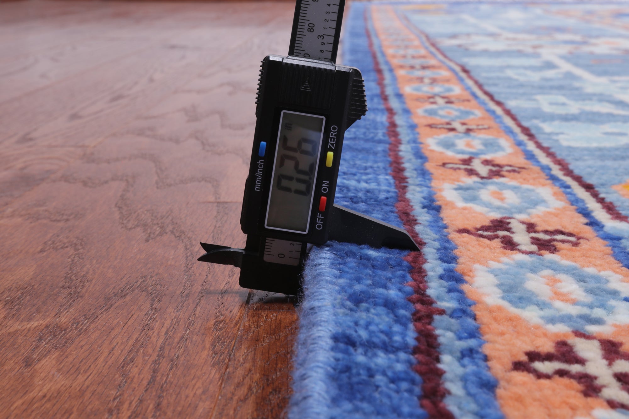 Blue Turkish Oushak Hand Knotted Wool Rug - 12' 2" X 15' 2"