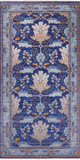 Blue Turkish Oushak Handmade Wool Rug - 8' 2" X 14' 2"