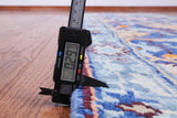 Blue Turkish Oushak Handmade Wool Runner Rug - 2' 7" X 10' 2"