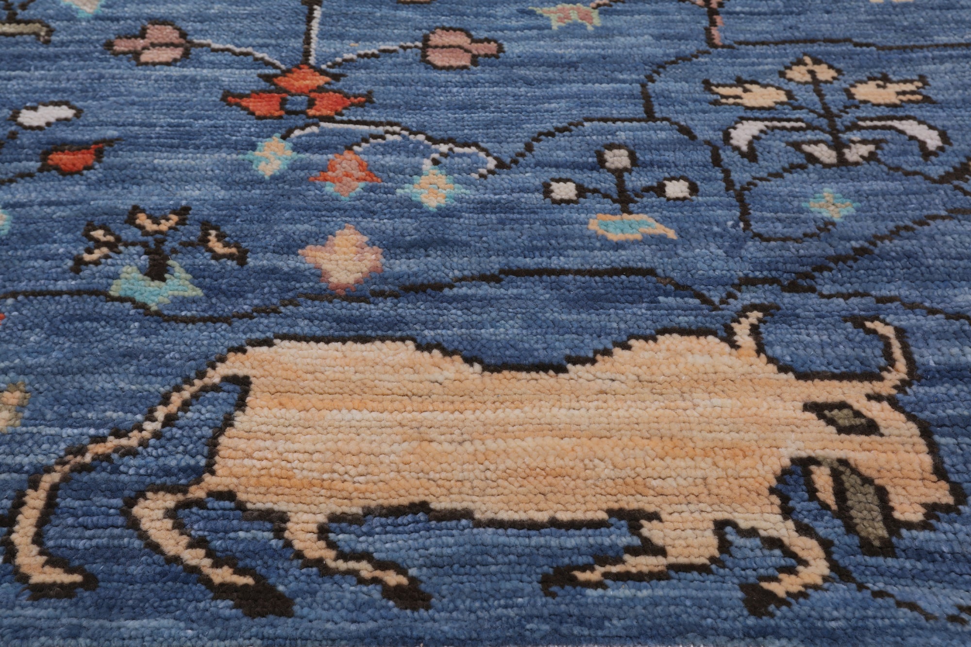 Blue Tree Of Life Persian Handmade Wool Rug - 9' 3" X 11' 11"
