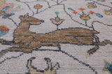 Ivory Tree Of Life Persian Hand Knotted Wool Rug - 10' 1" X 13' 9"