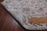 Ivory Tree Of Life Persian Hand Knotted Wool Rug - 10' 1" X 13' 9"