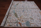 Ivory Tree Of Life Persian Handmade Wool Rug - 9' 3" X 11' 10"