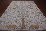 Ivory Tree Of Life Persian Handmade Wool Rug - 9' 3" X 11' 10"