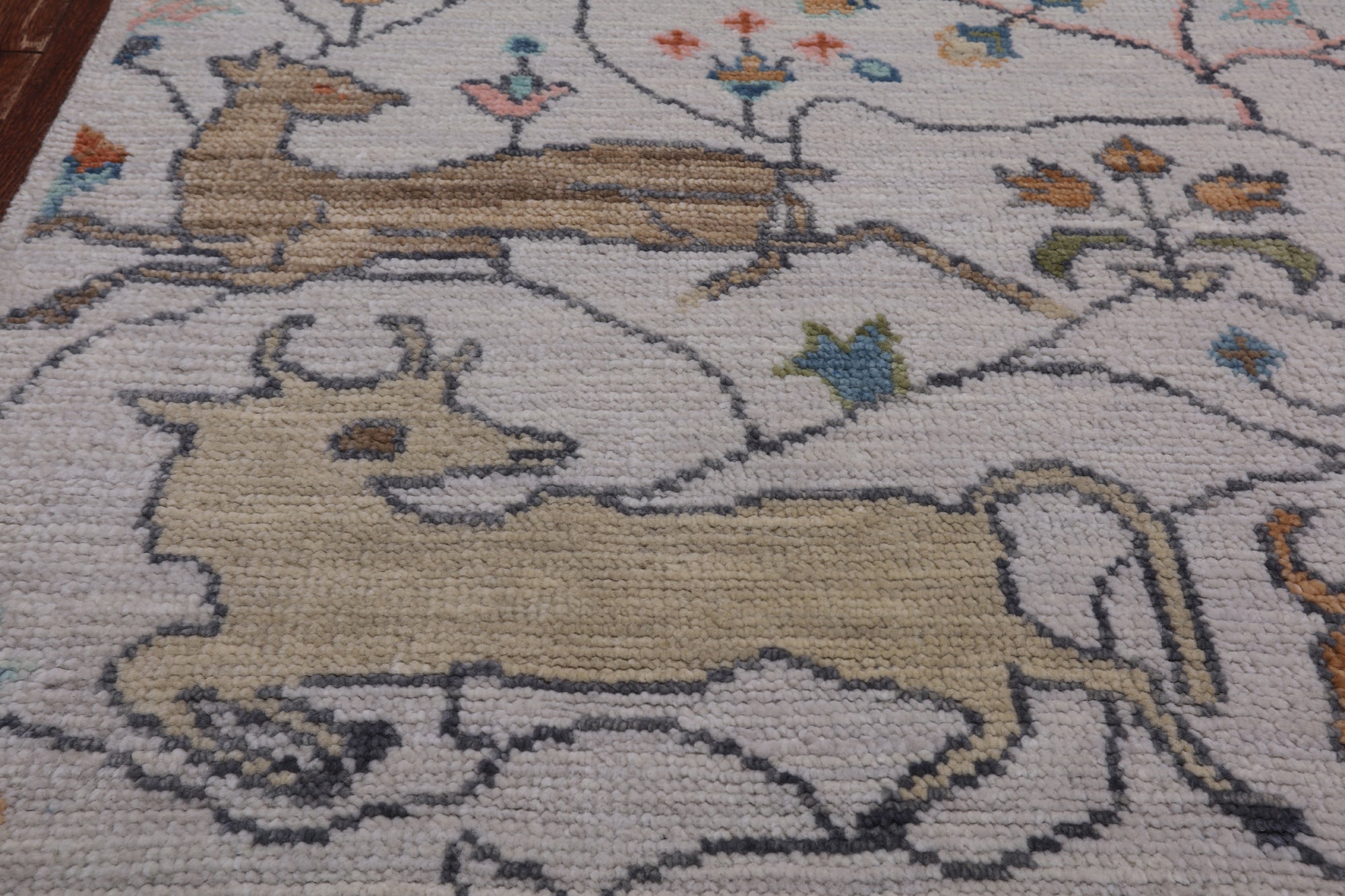 Ivory Tree Of Life Persian Handmade Wool Rug - 9' 3" X 11' 10"