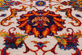 Ivory Persian Tabriz Hand Knotted Wool & Silk Rug - 8' 1" X 10' 0"