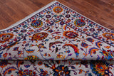 Grey Persian Tabriz Hand Knotted Wool & Silk Rug - 8' 0" X 10' 1"