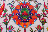 Grey Persian Sickle Leaf Handmade Wool & Silk Rug - 10' 0" X 14' 11"