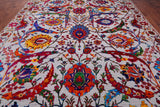 Grey Persian Sickle Leaf Handmade Wool & Silk Rug - 10' 0" X 14' 11"