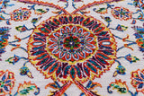 Grey Persian Tabriz Hand-Knotted Wool & Silk Runner Rug - 2' 7" X 11' 10"