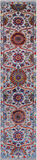Grey Persian Tabriz Hand-Knotted Wool & Silk Runner Rug - 2' 7" X 11' 10"