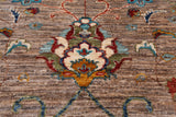 Peshawar Hand Knotted Wool Rug - 4' 1" X 5' 11"
