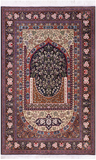 Persian Qum Handmade Wool Rug - 4' 8" X 7' 4"