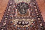 Persian Qum Handmade Wool Rug - 4' 8" X 7' 4"
